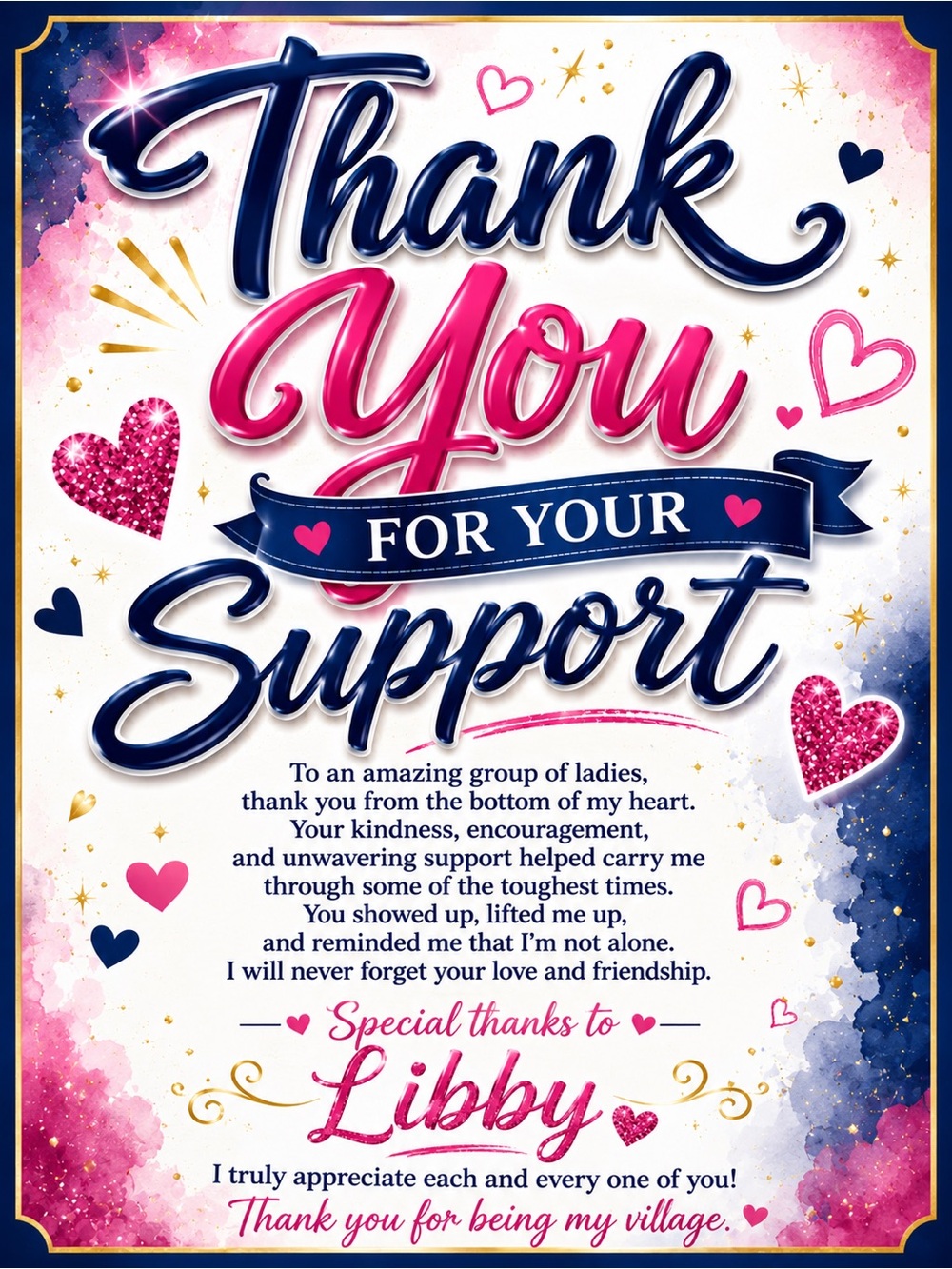 Thank You for Your Support yesterday  (7/15/26) at Libby’s show